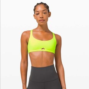 Lululemon Free to Be Bra - Highlighter Yellow - Sz 8